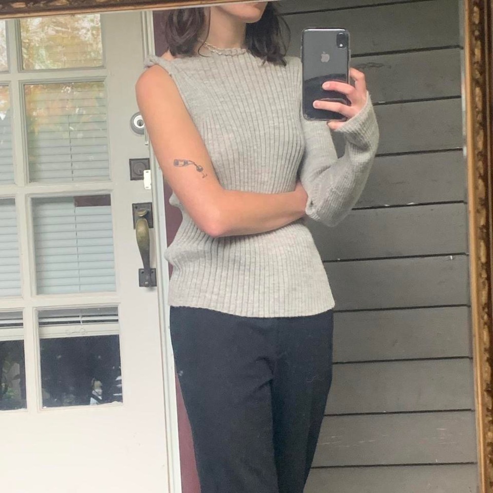 Shaina Mote One Shoulder Sweater